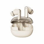 Moxedo True Wireless Earbuds S7 Active Noise Cancellation Bluetooth 5.4 300 mAh Charging Case 5.5 Hrs Playing Time with Built-in 4 Powerful Microphones (Gold)