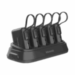 Moxedo Combo 5x 10,000 mAh Power Bank with Charging Dock 20W Power Delivery USB-C Fast Charging with Built-in Type-C Cable - Black