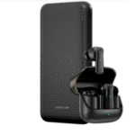 Green Lion Rome Powerbank & TWS Earbuds - Black