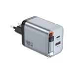 Green Lion GaN Premium EU Plug Wall Charger 40W - Gray
