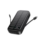 Green Lion PD2OW Solar 2 16000mAh Power Bank - Black