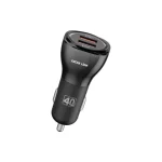 Green Lion Dual QC3.0 Car Charger 40W - Black
