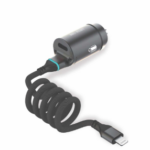 Green Lion 45W PD Car Charger , Type-C Port & Lightning Cable