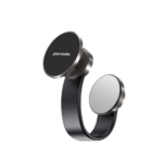 Porodo Magesafe N52 Magnetic Head and Suction Base Car Mount With Flexible body - Black