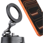 BRAVE BHL-56 Vacuum Suction Magnetic Car Mount – Switchable Suction, Strong Magnets, Foldable Multi-Angle Holder for iPhone & Smartphones