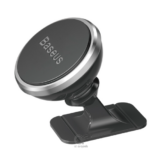Baseus Magnetic Car Phone Holder - 360° Adjustable Car Mount - Black + Silver