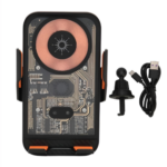 GVC Wireless Car Charger Mobile Holder with Ultimate Autogrip, 15W Fast Charge Auto Clamping Smartphone Magnetic Wireless Car Charger