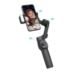 Porodo 3-Axis Gimbal Stabilizer Magnetic Fill Light - Black