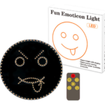 Car Back Window LED Sign Light Car Finger Light Emoticon Light DIY Funny Car Accessory Fun Emoticon Light Fun Gesture Light With Remote Cool Car Gadgets...