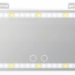 Car Sun Visor Vanity Mirror, Rechargeable Makeup Mirrors with 3 Light Modes & 60 LED