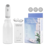 Portable Electric Flushing Device, Sprinkler type uniform flushing, Portable Bidet Shattaf for undertreatment person toddler child and for travel