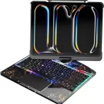 Green lion transparent magic keyboard case 12.9 inch