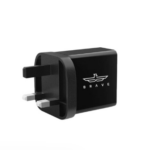 Brave Black Dual USB Wall Charger 24W – Fast & Smart Charging Adapter