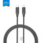 BRAVE BDC-47 Type C to Lightning 30W Fast Charging Braided Cable 1M for iPhone 14 - Black