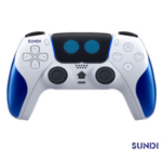 SUNDI PLAYX Wireless Controller for PS4/PS5 – Blue Limited Edition Bluetooth 4.2 Gamepad with Touchpad, Turbo Mode, Dual Vibration, Built-in Speaker, 3.5mm Jack & LED Light