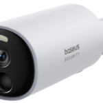 Baseus Security Camera Outdoor, B1 Wireless Solocam with 2K Clarity, 145° Wide View, 210-Day Battery Life, IP67, Built-in 8GB Local Storage and Color Night Vision, No Monthly Fee