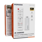 4K Android Smart Streaming TV Stick with Google Assistant & Voice Control / 16GB Internal Storage / RAM 2GB DDR3 / HDMI Port / Plug & Play Setup / Dual Band Wi-Fi - White