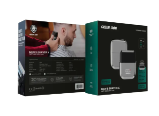 01175 Green Lion Men's Shaver X Wet and Dry Use - Silver - الصورة 1