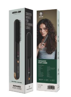 Green Lion Infrared Hair Comb - Black