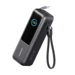 Anker Power Bank, 25,000mAh 165W Ultra-Fast Portable Charger for Dual Laptops, Fast Charging Battery Pack with Built-In and Retractable Cables, For iPhone 17/16 Series, Samsung, and More