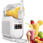 BRAVE ChillStream 1.8L Soft Serve Ice Cream & Slushie Machine | 8-Mode Frozen Drink Maker with Keep-Cool Function | No Ice Needed | LED Touch, Self-Cleaning | ECAS Certified - White BSM-01