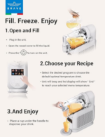 ⁦BRAVE ChillStream 1.8L Soft Serve Ice Cream & Slushie Machine | 8-Mode Frozen Drink Maker with Keep-Cool Function | No Ice Needed | LED Touch, Self-Cleaning | ECAS Certified - White BSM-01⁩ - الصورة ⁦3⁩