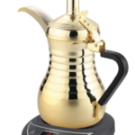 LePresso Arabic Coffee and Tea Dallah, 750mL Coffee Brewer Automatic Kettle, Boiling Function Tea Brewer, Keep Warm Coffee Maker, Stainless Steel Arabic Coffee Maker, 1 Touch Operation Coffee Machine